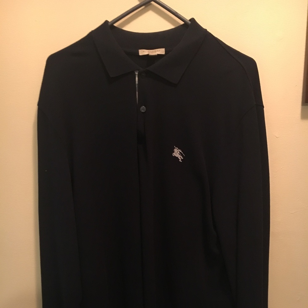 Burberry long sleeve polo